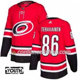 Adidas Maillot de Hockey Carolina Hurricanes Teuvo Teravainen 86 2017-2018 Rouge Authentic - Enfant